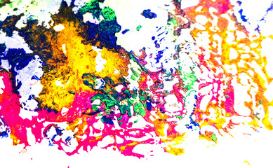 Fototapeta na wymiar Explosion of Colors on Paper