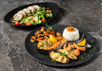 asian set in the restaurant