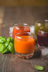Vegetable and fruit juices and smoothies