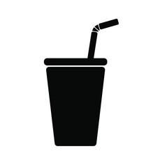 beverage glass icon on white background
