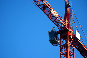 Large crane on a construction site