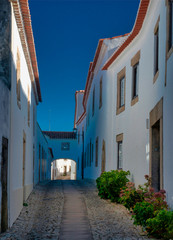 Fototapeta na wymiar Rue pavée dans la citadelle de Marvão, Portugal