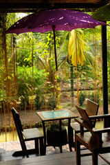 Seat for relax in a garden