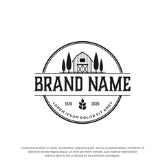 vintage farm logo design © Alfaza Std.