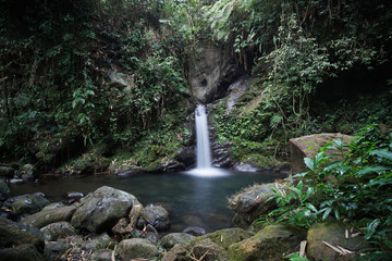 waterfall in baturraden garden