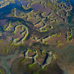 Rio del Escudo, Oyambre Natural Park, San Vicente de la Barquera, Cantabrian Sea, Cantabria, Spain, Europe
