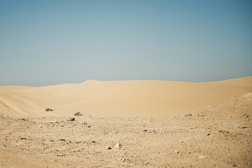 Sand dunes at West Africa desert , Sahara.