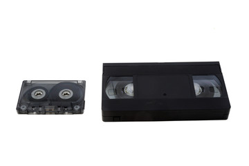 A VHS and Music Cassette