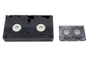A VHS and Music Cassette