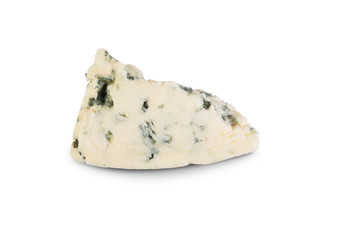 Blue cheese isolated on a white background