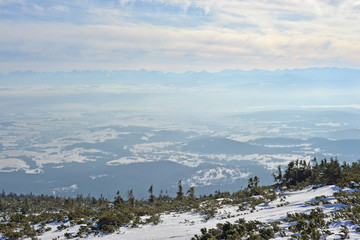 winter mountain panorama