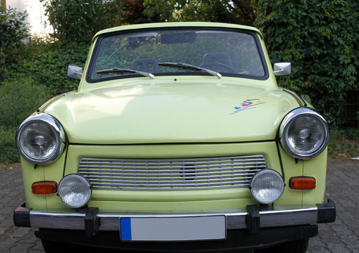 Old East German Car Converted Into A Cabriolet