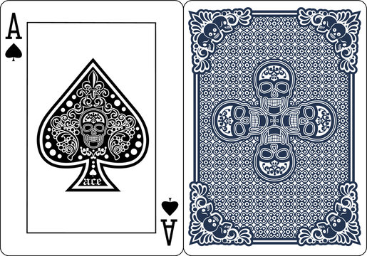  ace of spades with skull