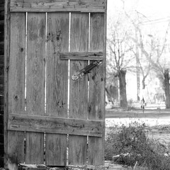  Old wooden door