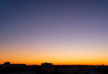 sunset over city, nice sunset sky