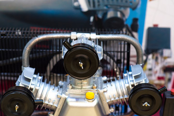 Close up shot of common rail diesel engine