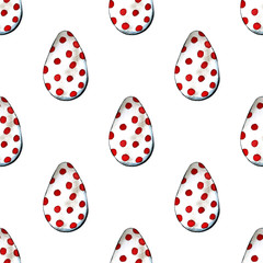 Easter cake, eggs and willow twigs painted watercolor. Bright cute hand drawn illustration