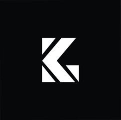 Professional Innovative Initial K KL LK logo. Letter K Minimal elegant Monogram. Premium Business Artistic Alphabet symbol and sign