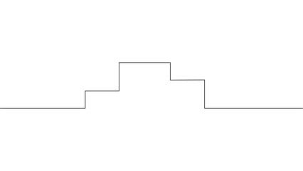 continuous drawing of one line of the pedestal