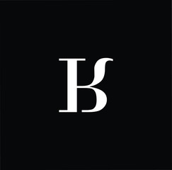 Professional Innovative Initial BK KB logo. Letter BK KB Minimal elegant Monogram. Premium Business Artistic Alphabet symbol and sign