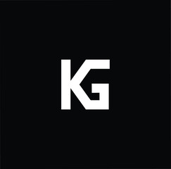 Professional Innovative Initial KG GK logo. Letter KG GK Minimal elegant Monogram. Premium Business Artistic Alphabet symbol and sign