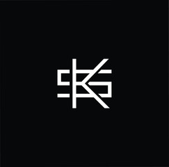 Professional Innovative Initial KS SK logo. Letter KS SK Minimal elegant Monogram. Premium Business Artistic Alphabet symbol and sign