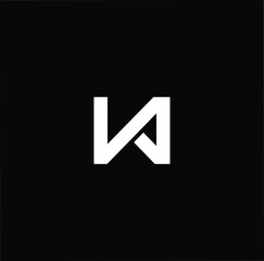 Professional Innovative Initial KA AK logo. Letter KA AK Minimal elegant Monogram. Premium Business Artistic Alphabet symbol and sign - obrazy, fototapety, plakaty