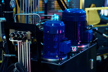 Pump water industry with an electric motor