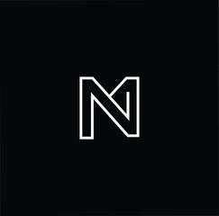 Professional Innovative Initial M N MN NM logo. Letter M N Minimal elegant Monogram. Premium Business Artistic Alphabet symbol and sign