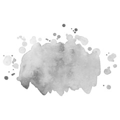 Watercolor black and white backgrounds. .Abstract isolated monochrome vector watercolor stain.