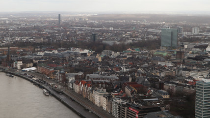 aerial view of city