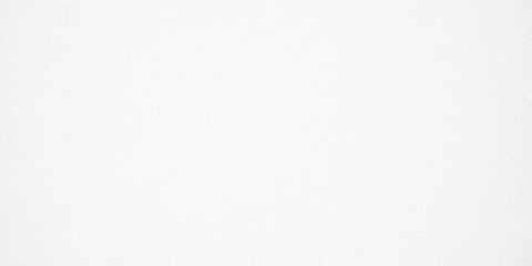 Wide image empty space of cement wall texture used for paper background. White color concrete texture.