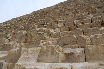 Blocks of Great Pyramid of Giza, Egypt