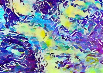 Watercolor paper background. Abstract Painted Illustration. Brush stroked painting.