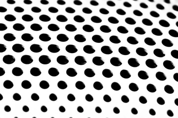 black and white hole pattern