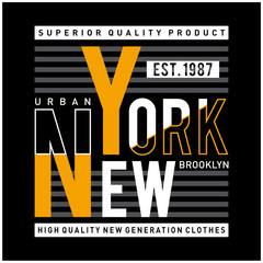 new york city urban t shirt design graphic typography, vector illustration concept art