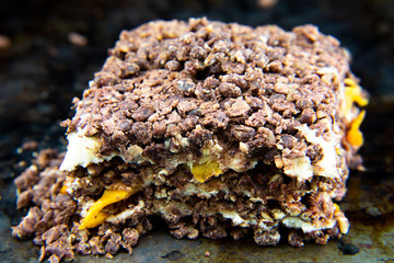 Steamed rice flour with red bean for Korean rice cake