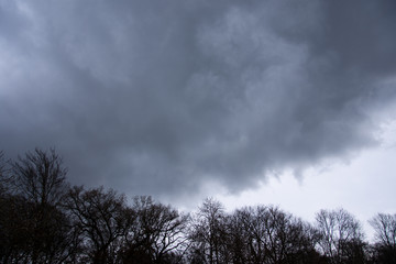 Stürmische Wolkenfront