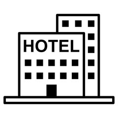 Hotel icon vector