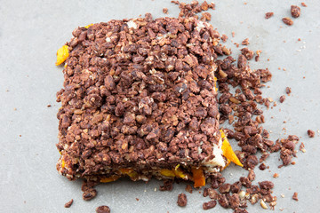 Steamed rice flour with red bean for Korean rice cake