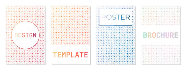 Flyer template, brochure background. Can be used as cover, banner, flyer, poster, business card, brochure. Appealing geometric background collection. Vibrant vector illustration.