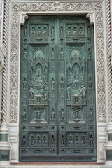 Florence, Italy.10.18.2015. Gateway to the Cathedral of Santa Maria del Fiore, Florence