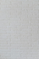 Surface of white brick wall