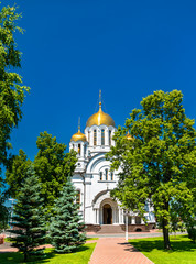 Fototapeta na wymiar Church of St. George the Victorious in Samara, Russia