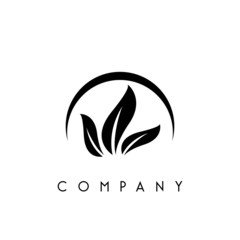 leaf abstract logo