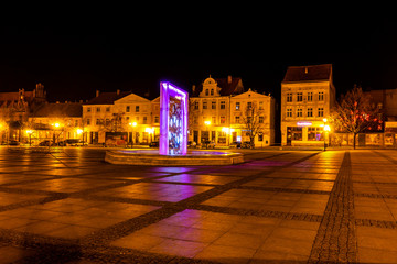 Chełmno rynek fontanna stare miasto