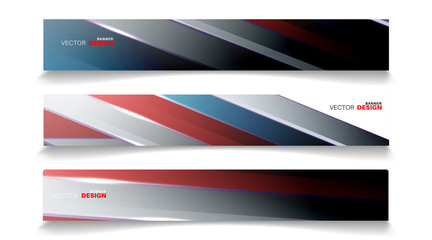 Vector banners arranged for your design, Abstract background illustration.