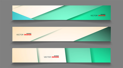 Vector banners arranged for your design, Abstract background illustration.