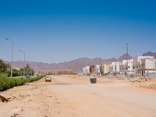 Typical new homes in Egypt.