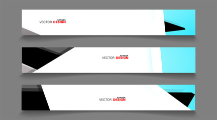 Vector banners arranged for your design, Abstract background illustration.